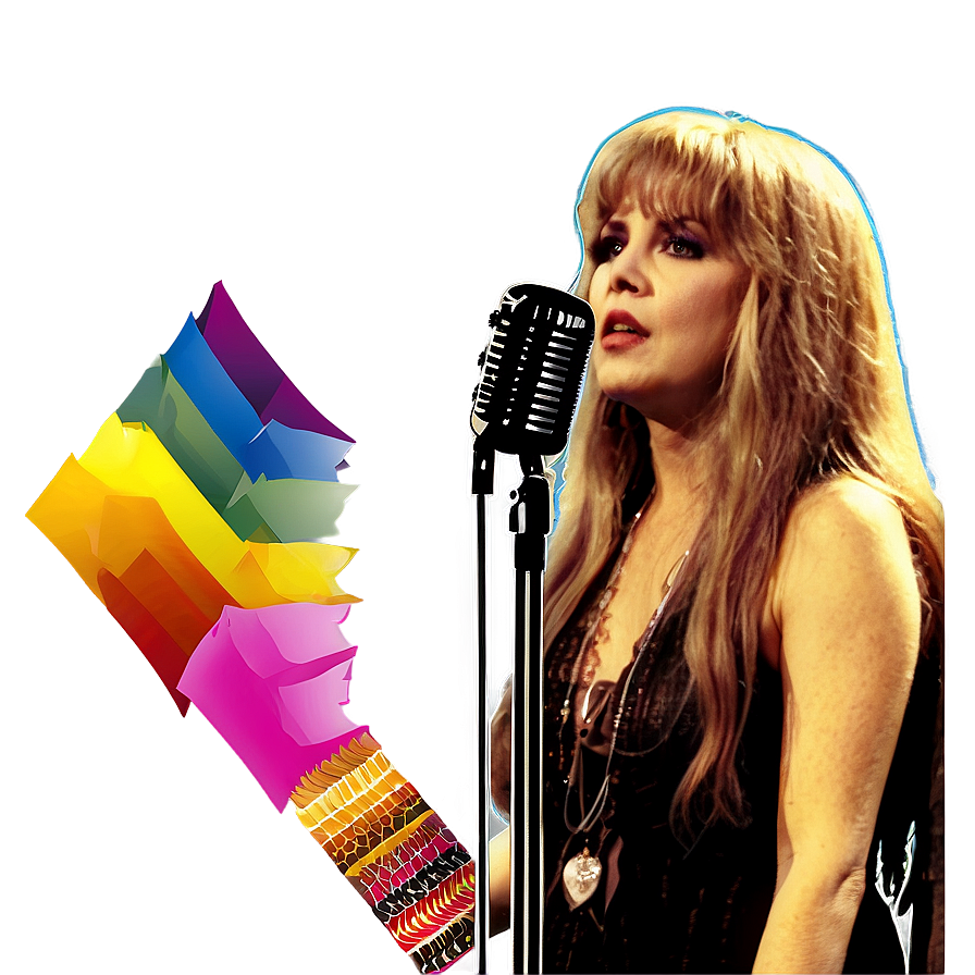 Stevie Nicks Classic Microphone Png 06252024