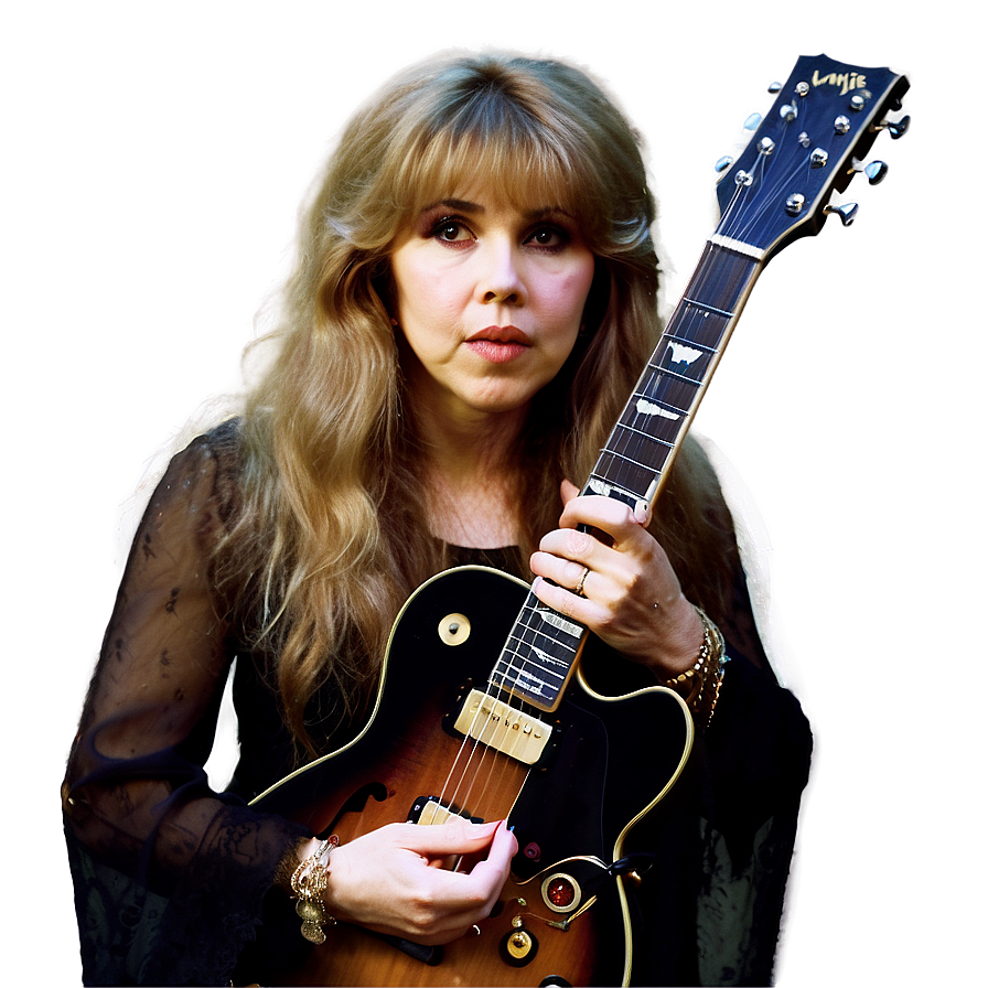 Stevie Nicks Guitar Playing Png 62