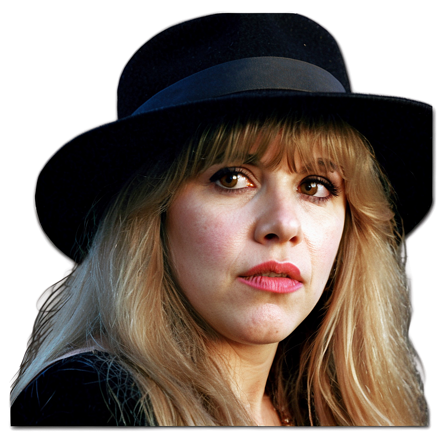 Stevie Nicks In Hat Png 06252024