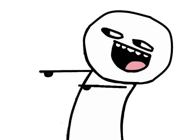Stick Figure Laughing Meme.png PNG with transparent background
