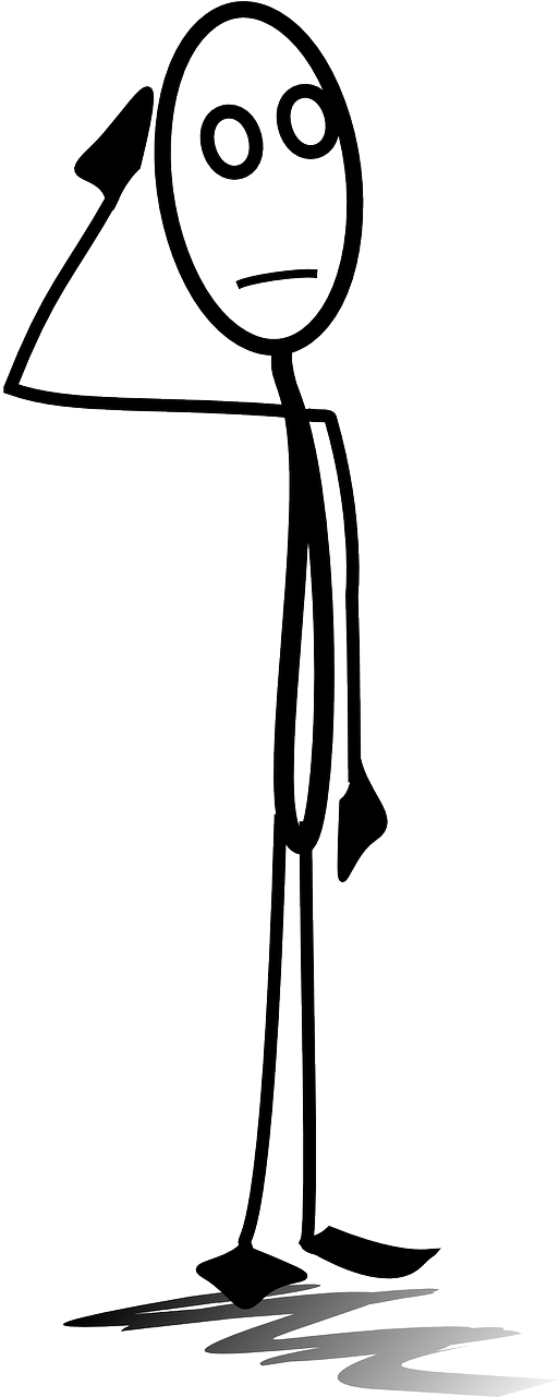 Man Military Salute Free Picture - Stick Figure Thinking, HD Png Download PNG with transparent background