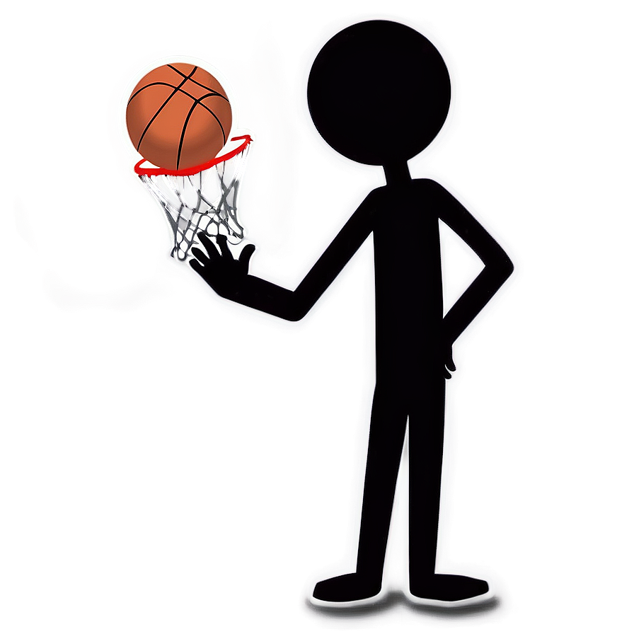 Stickman Basketball Png 05232024