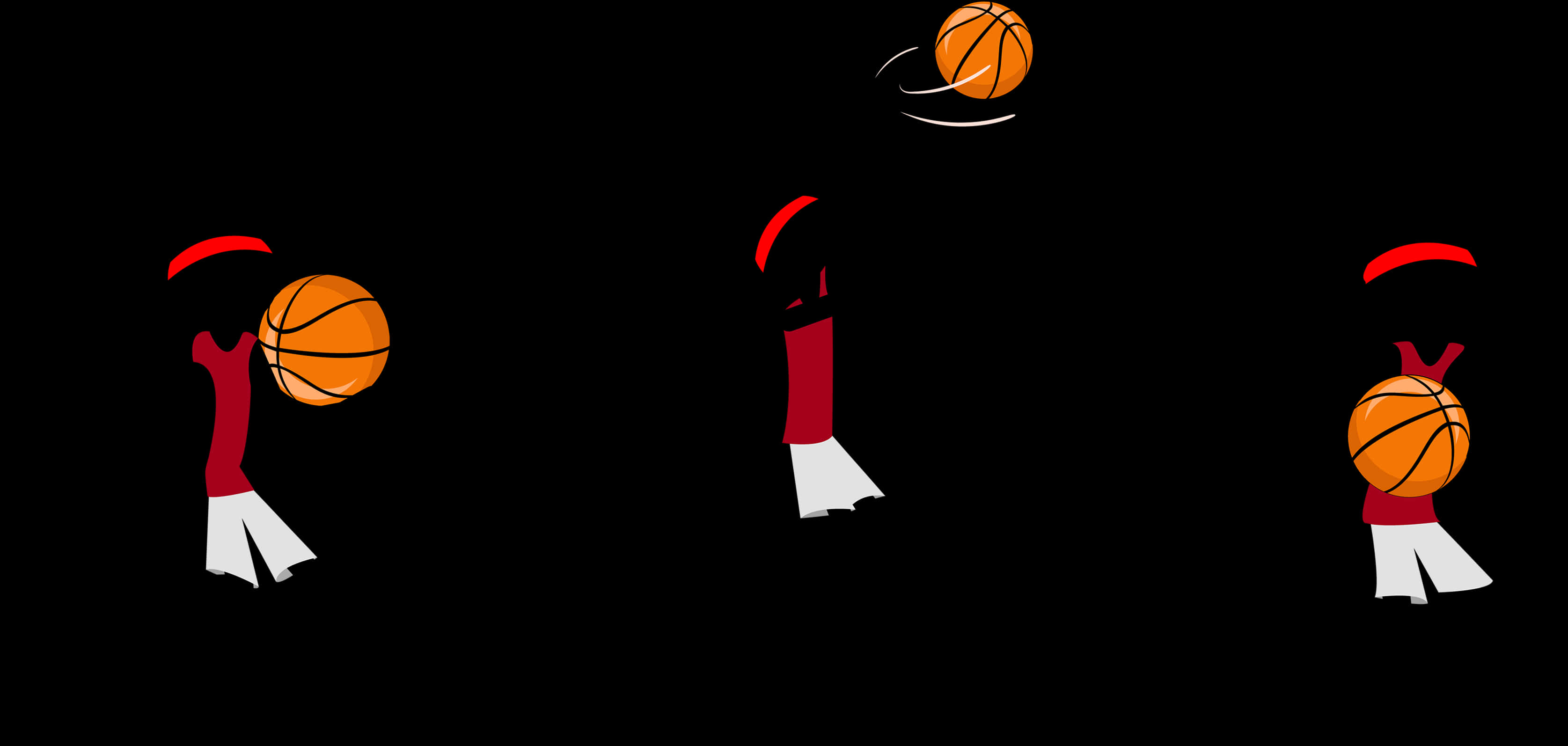 Stickman Basketball Shooting Sequence