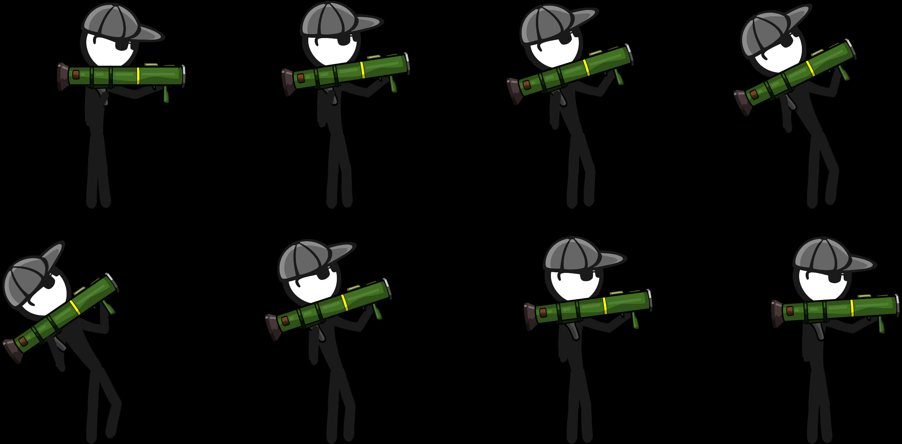 Stickman Sprite Sheet Free, HD Png Download PNG image with a transparent background, free high-resolution download