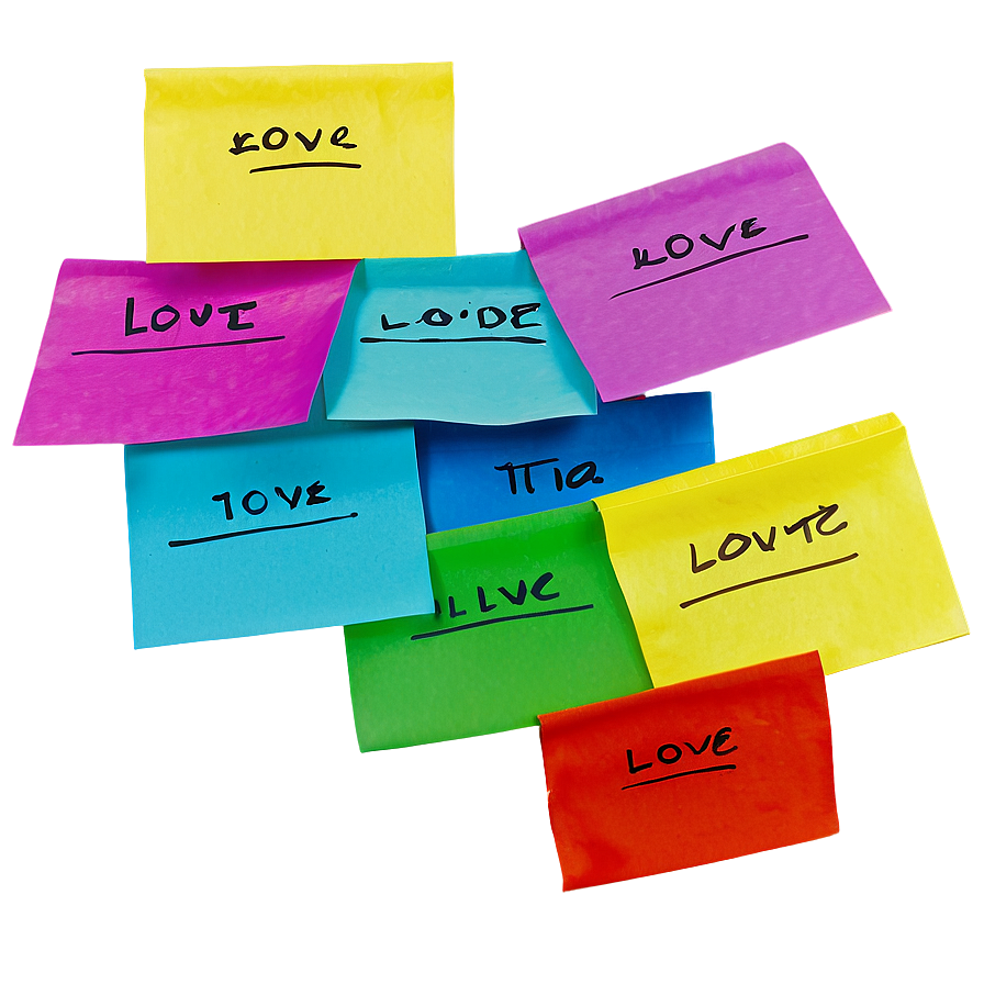 Sticky Note Love Note PNG 93 PNG image with a transparent background, free high-resolution download