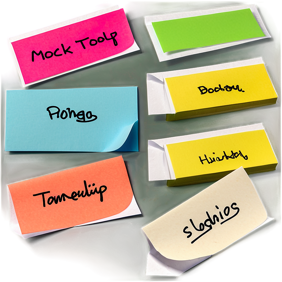 Sticky Note Mockup Png 22