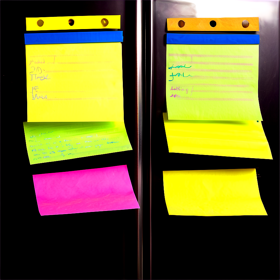 Sticky Note On Fridge Png 63