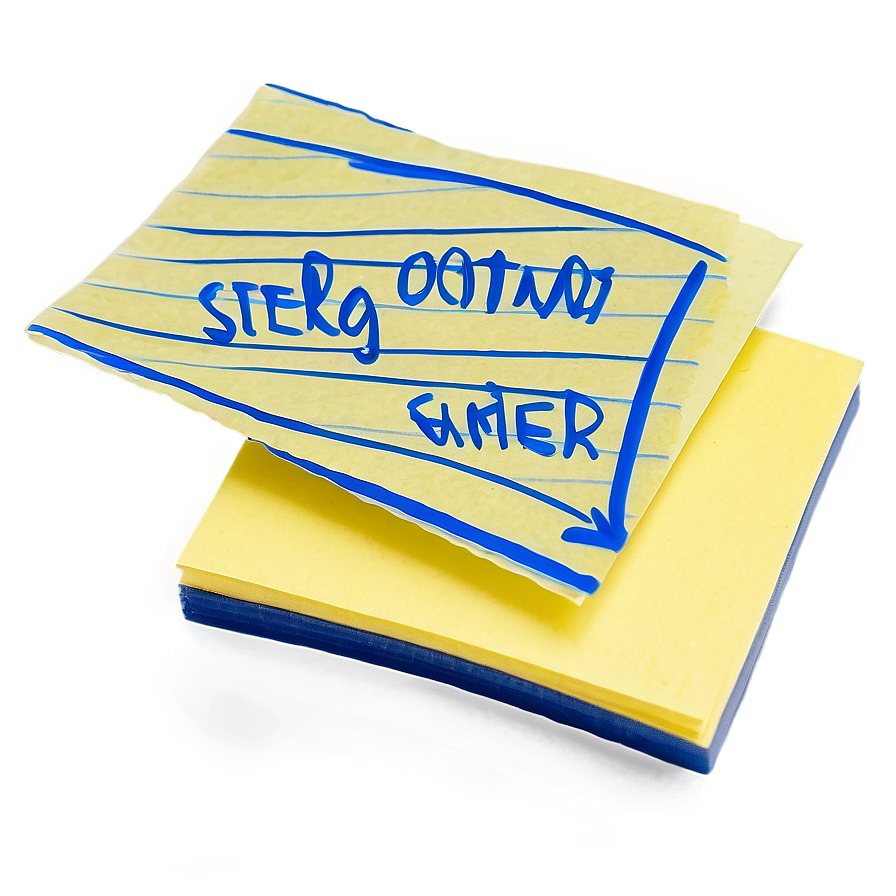 Sticky Note with Text PNG 05042024 PNG image with a transparent background, free high-resolution download