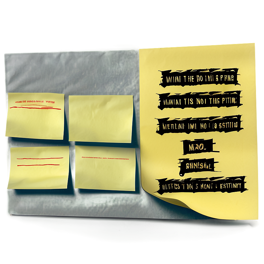 Sticky Note with Text PNG dct77 PNG image with a transparent background, free high-resolution download