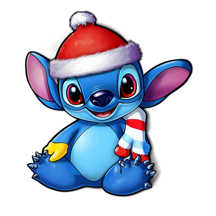 Stitch And The Christmas Penguin Png 21