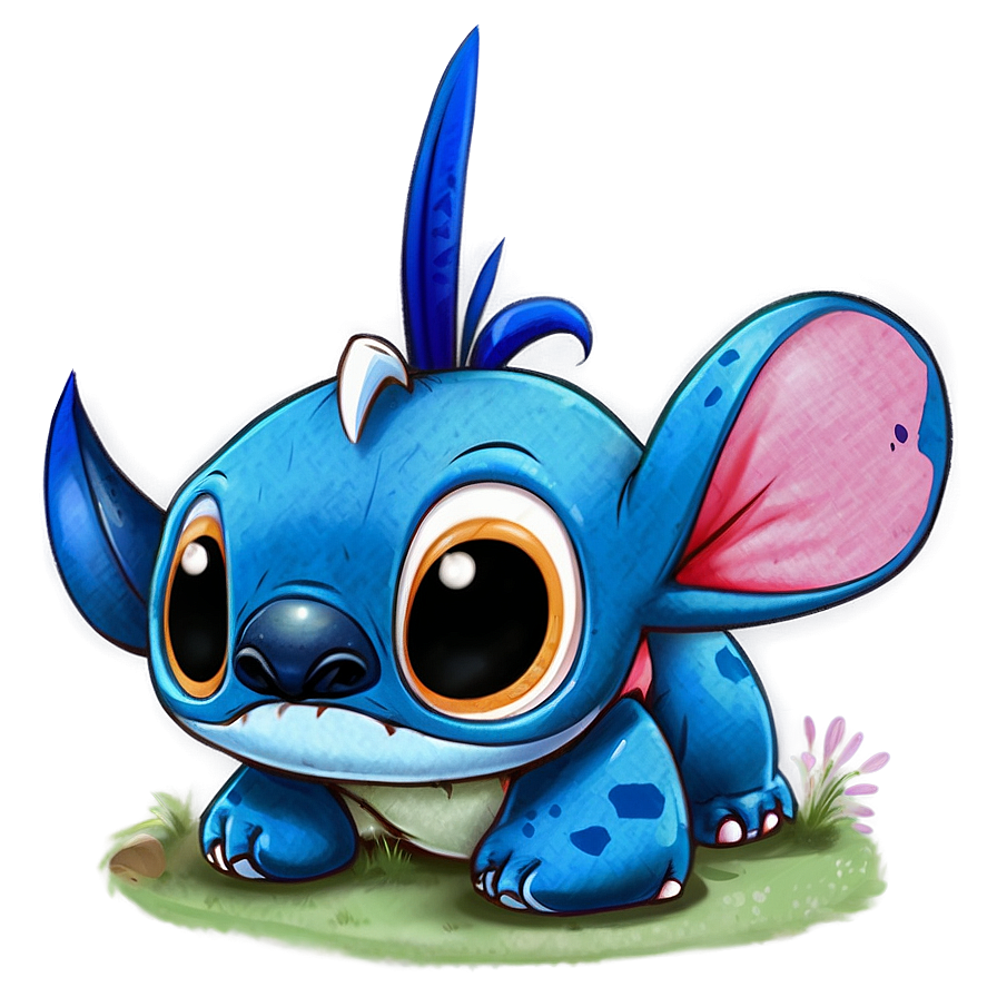 Stitch Cute PNG 05212024 PNG with transparent background