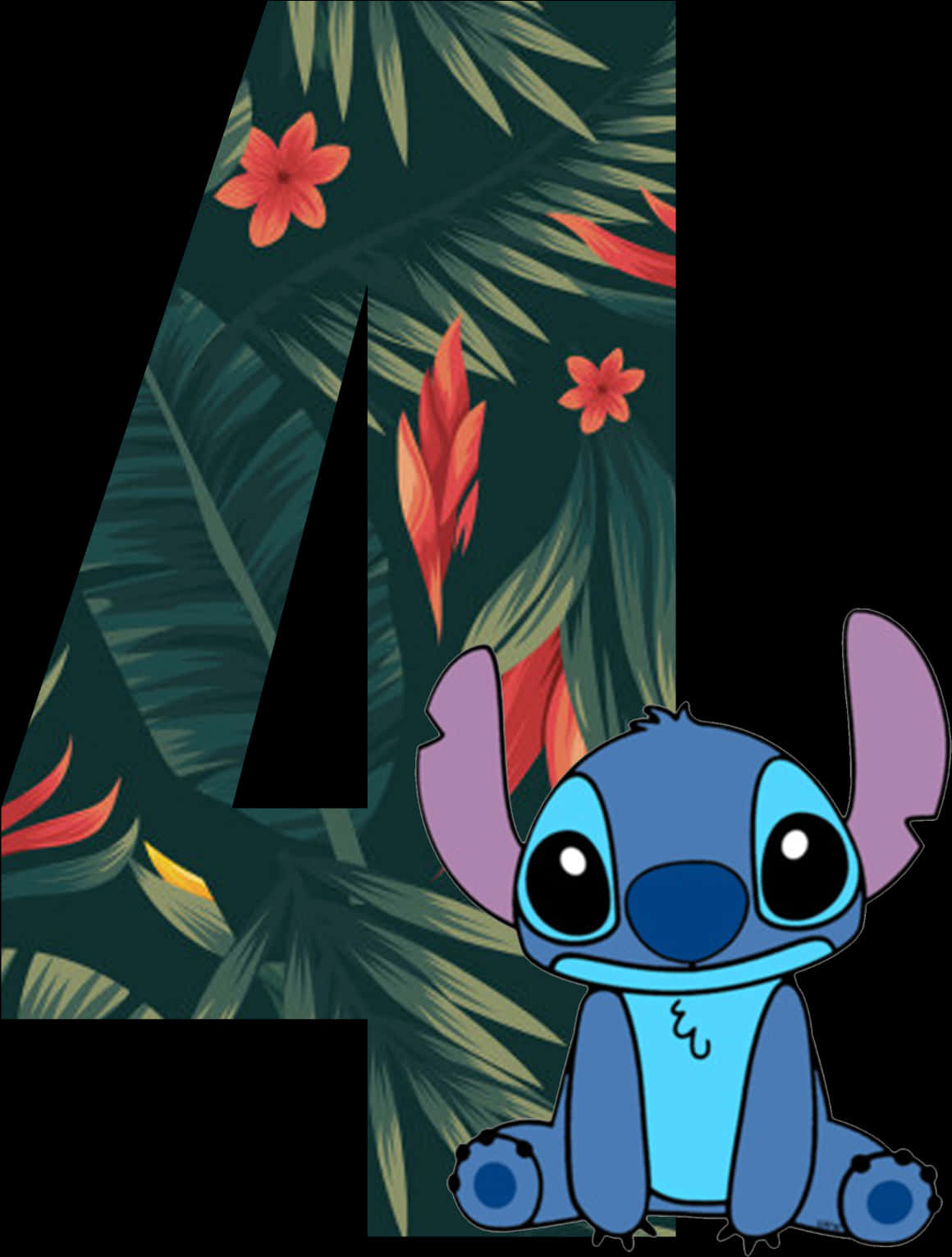 Stitch Tropical Background