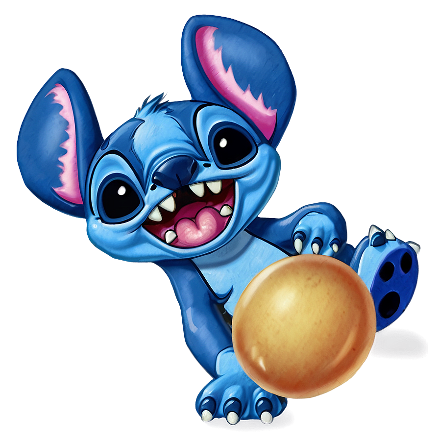 Stitch with Bubble Gum PNG 05032024 PNG with transparent background