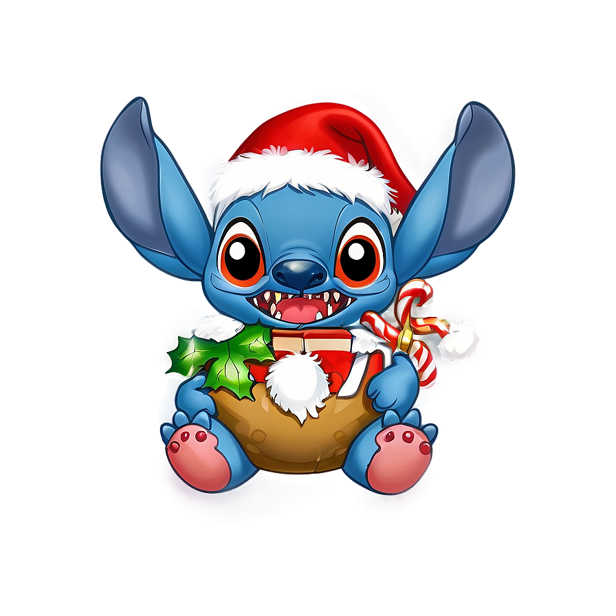 Stitch’s Christmas Crafting Png 94