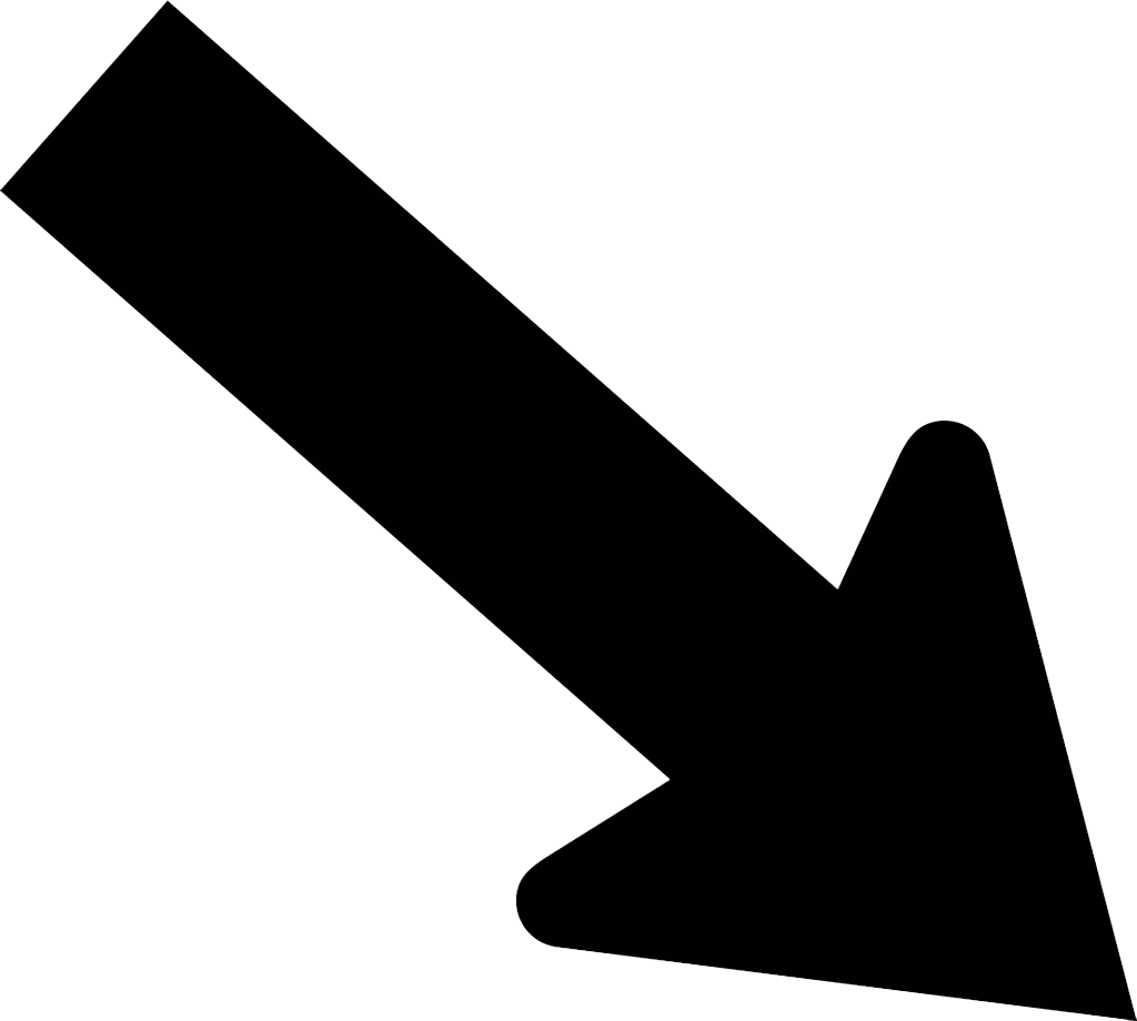 Stock Market Downtrend Arrow