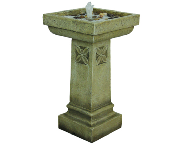 Stone Bird Bath Garden Decor