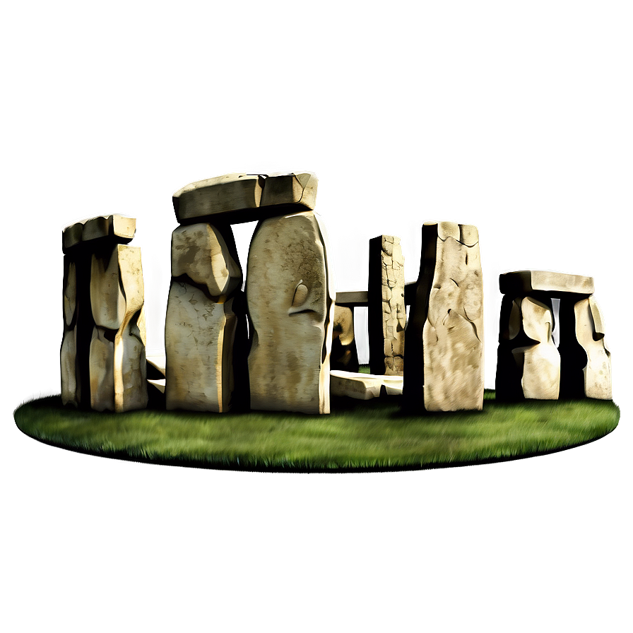 Stone Circle Of Stonehenge Detailed Png Uio32