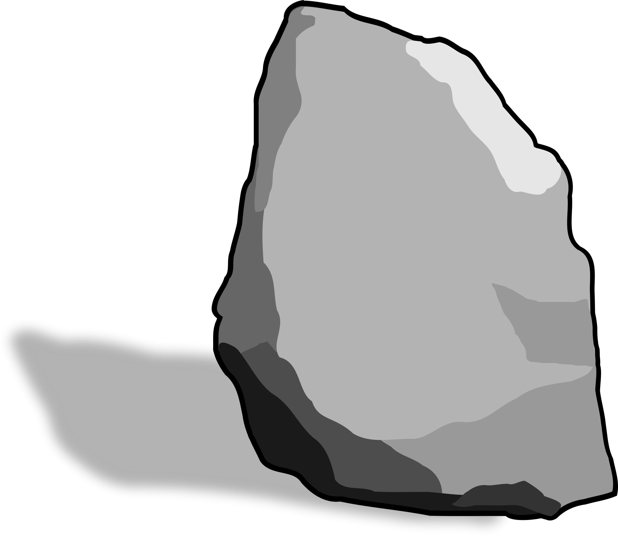 Stone Clipart Large Rock - Clip Art Stone, HD Png Download PNG with transparent background