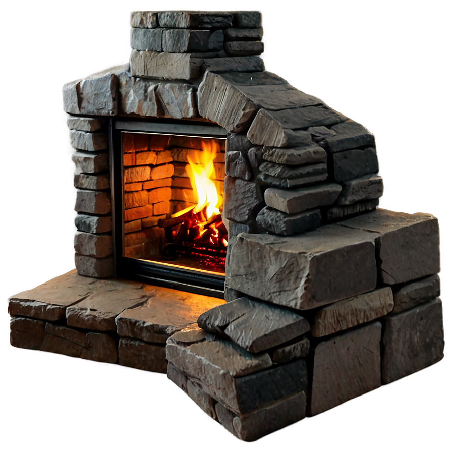 Stone Fireplace Png Hni5