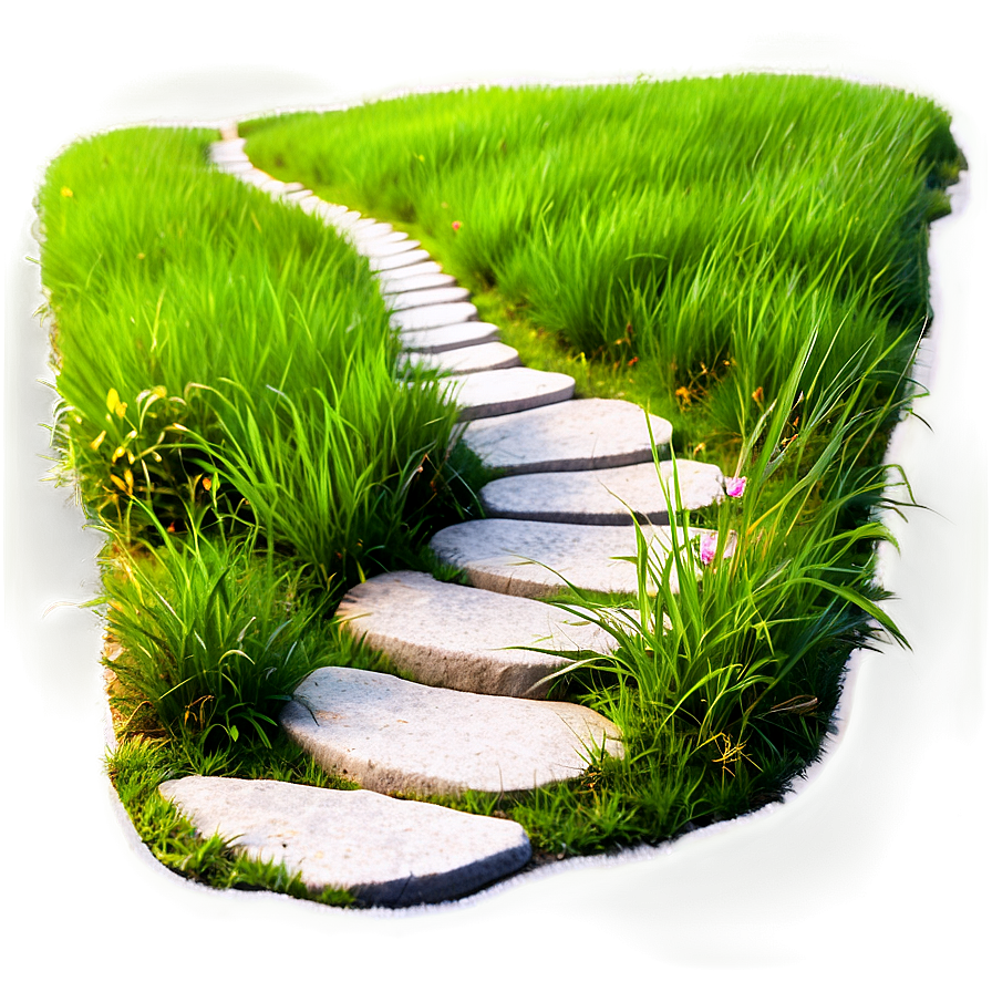 Stone Path in Grass PNG eil2 PNG with transparent background