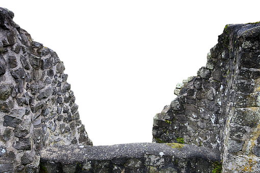 Stone Wall Corner Black Background PNG image with a transparent background, free high-resolution download