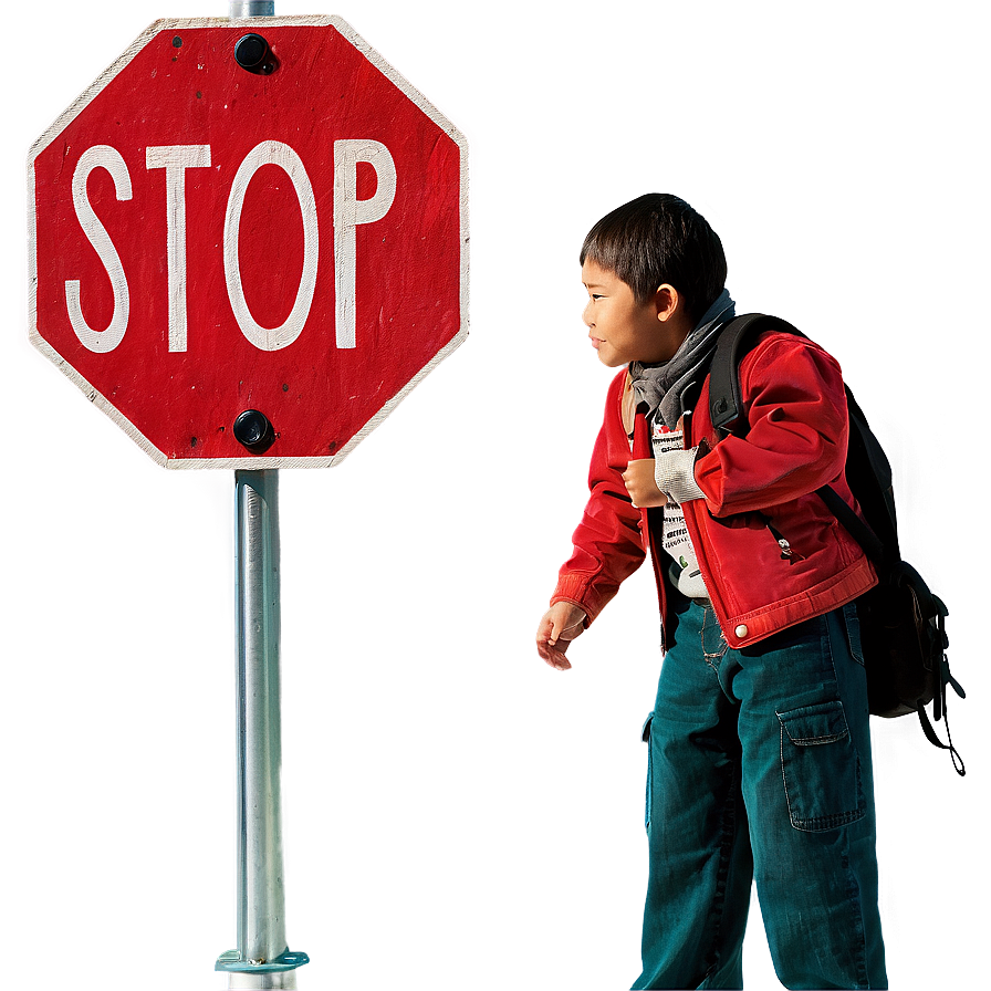 Stop Pedestrian Crossing Sign PNG jxf94 PNG with transparent background