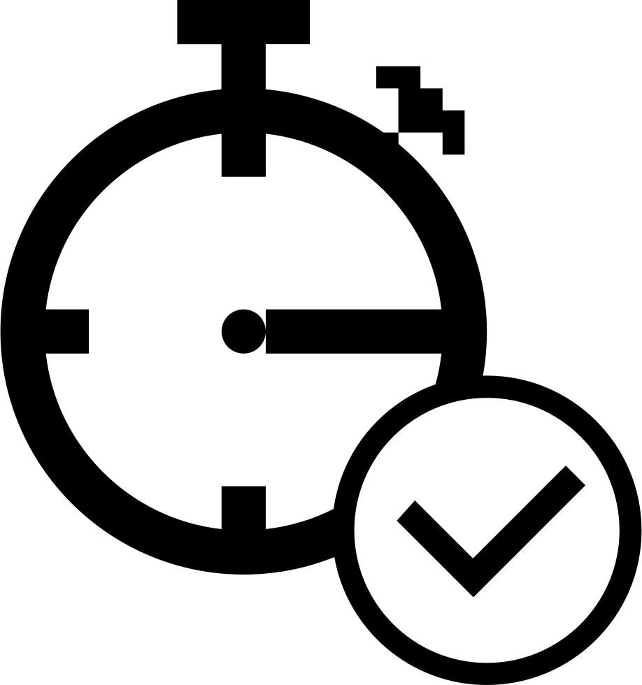 Stopwatch Checkmark Icon