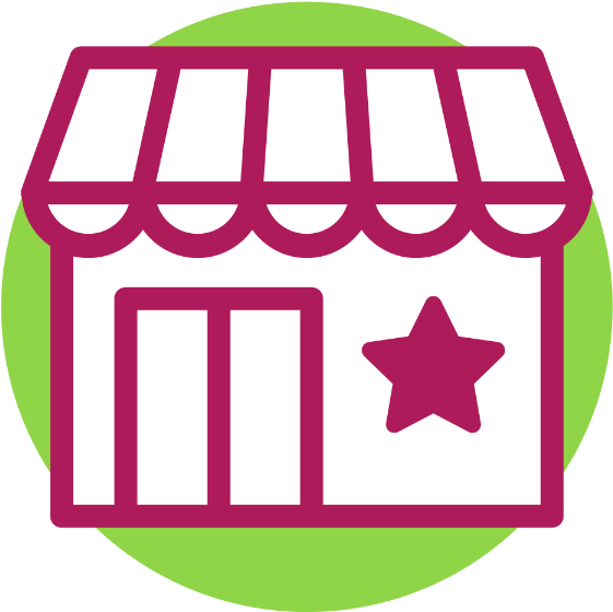Storefront Icon Graphic PNG with transparent background