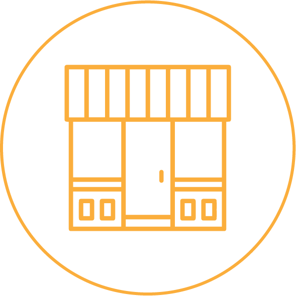 Storefront Icon Graphic PNG with transparent background