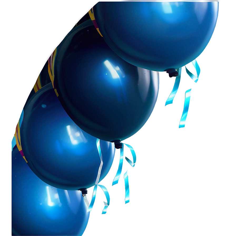 Storm Blue Balloons Png Wvr