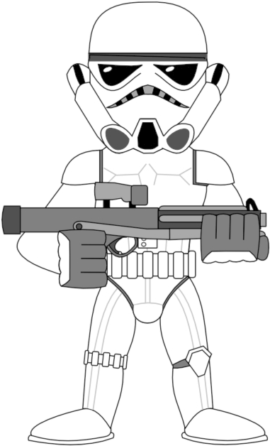 Stormtrooper Darth Vader Clipart Storm Trooper Image - Stormtrooper Clipart, HD Png Download PNG with transparent background