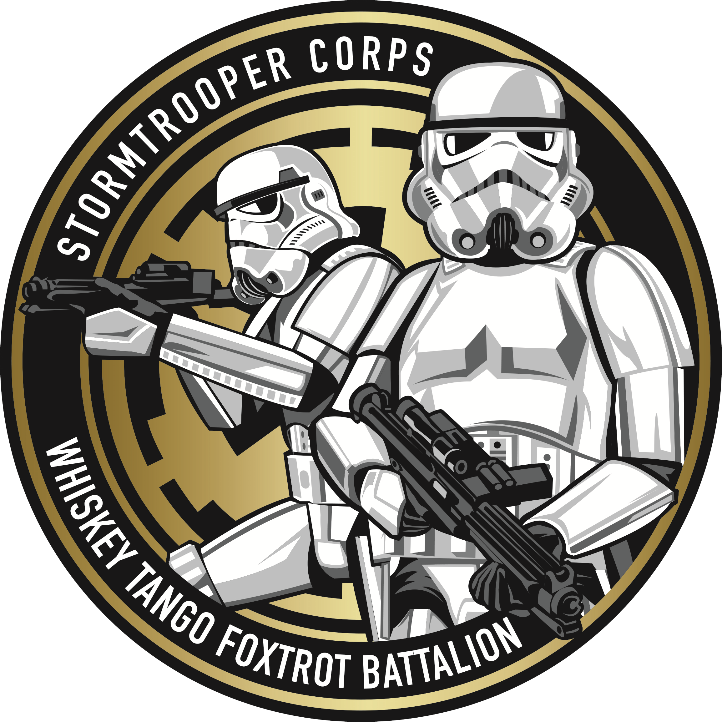Stormtrooper-gold2 - Cartoon, HD Png Download PNG with transparent background