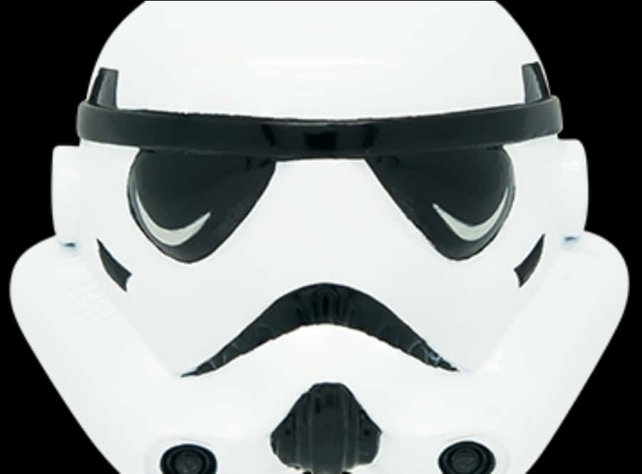 Stormtrooper Helmet Close Up PNG with transparent background