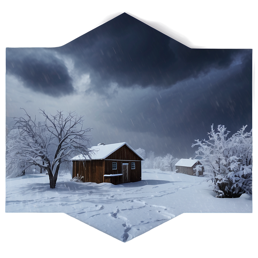 Stormy Blizzard Scene Png 62