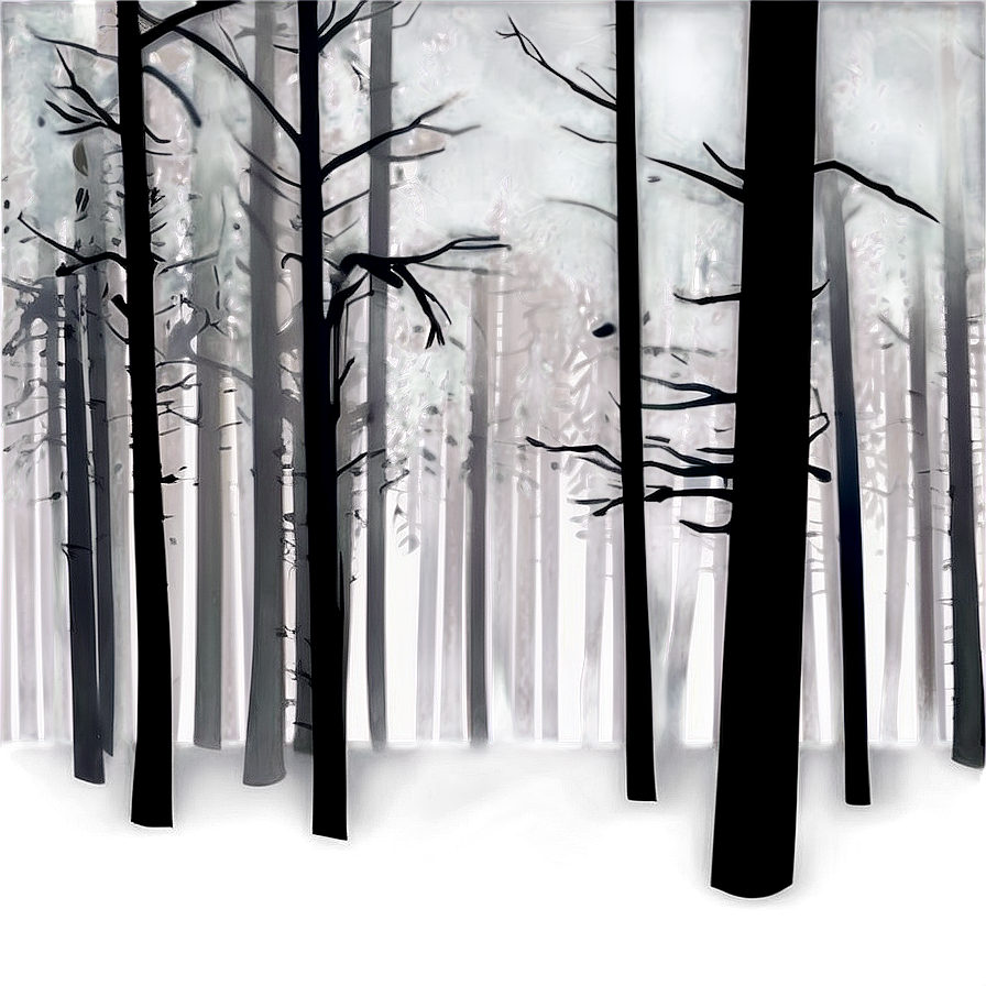 Stormy Forest Silhouette Png 06262024