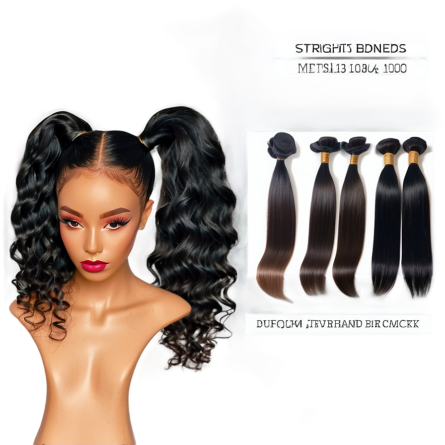 Straight Hair Bundles Png Skj