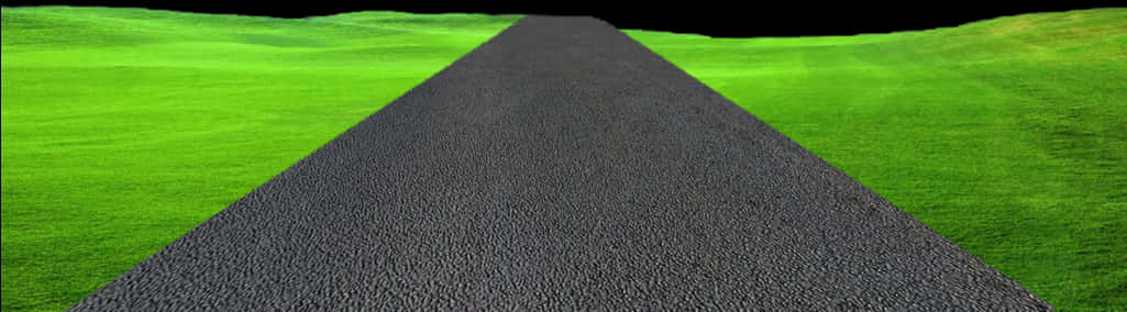 Straight Road Green Fields.jpg PNG with transparent background