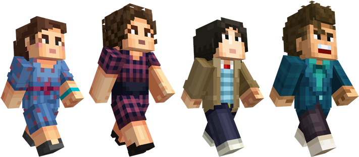 Stranger_ Things_ Characters_ Minecraft_ Style