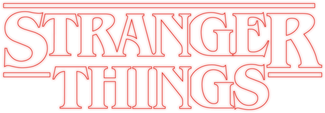 Stranger Things Logo Red Background