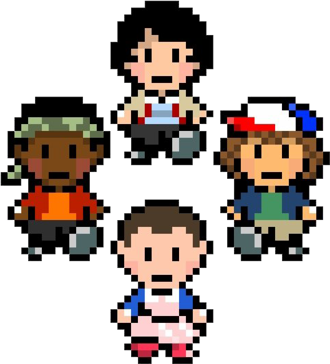 Stranger Things Pixel Characters