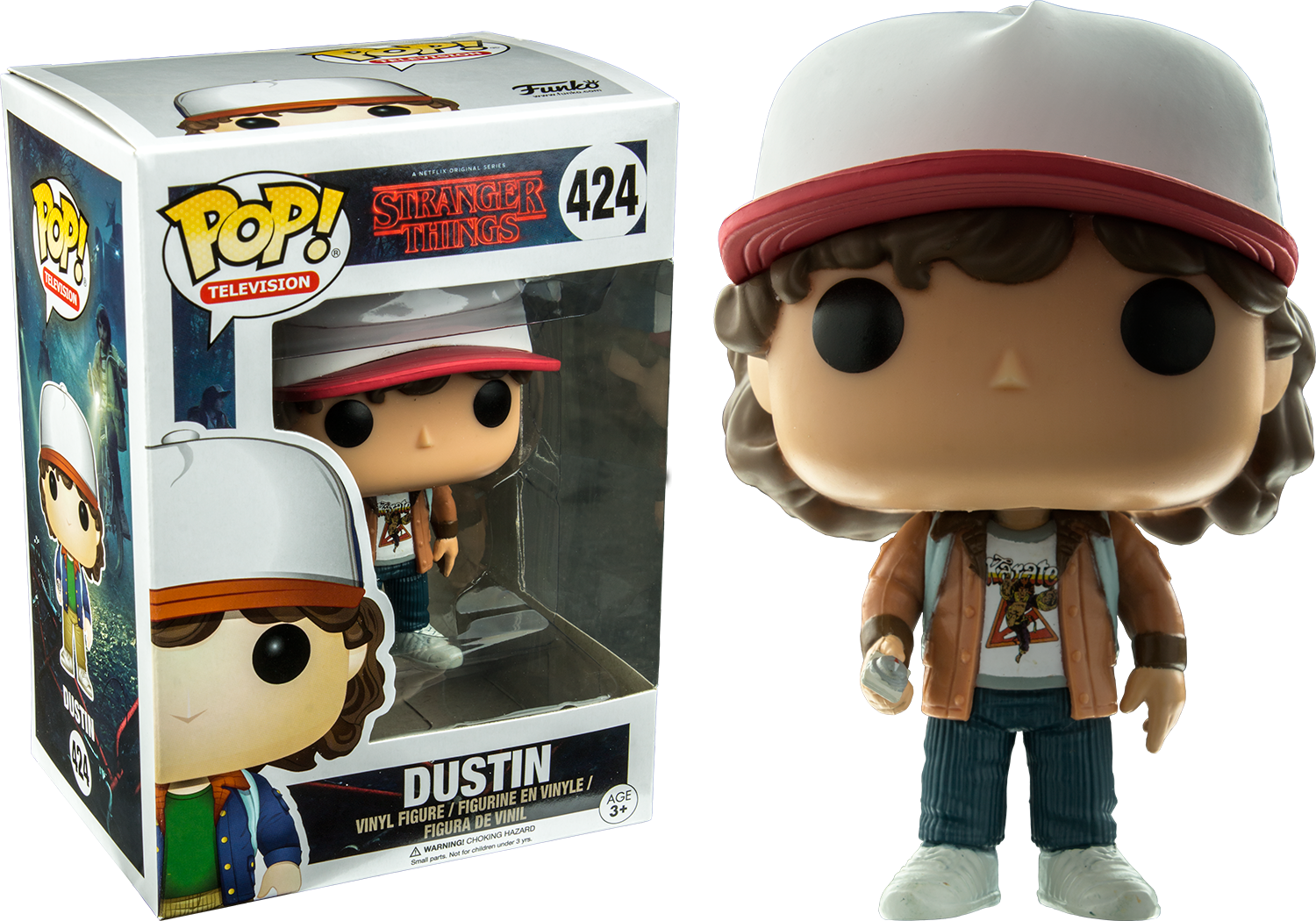 Stranger Things Pop Vinyl - Funko Pop Stranger Things Dustin, HD Png Download PNG with transparent background