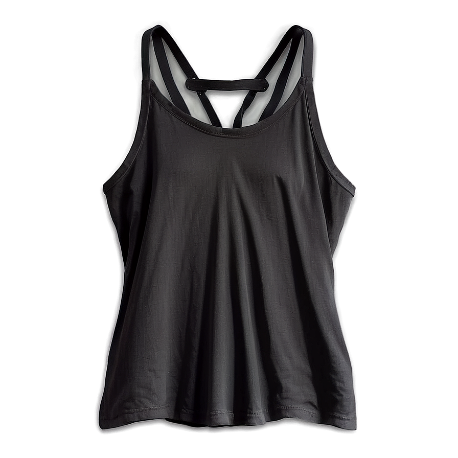 Strappy Black Tank Top Png Pne