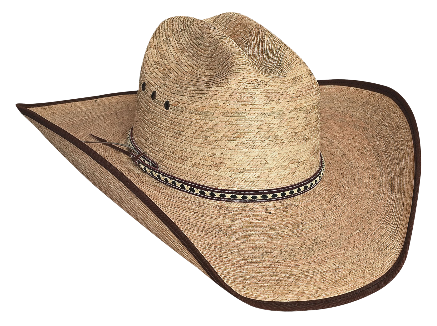 Straw Cowboy Hat Isolated PNG with transparent background