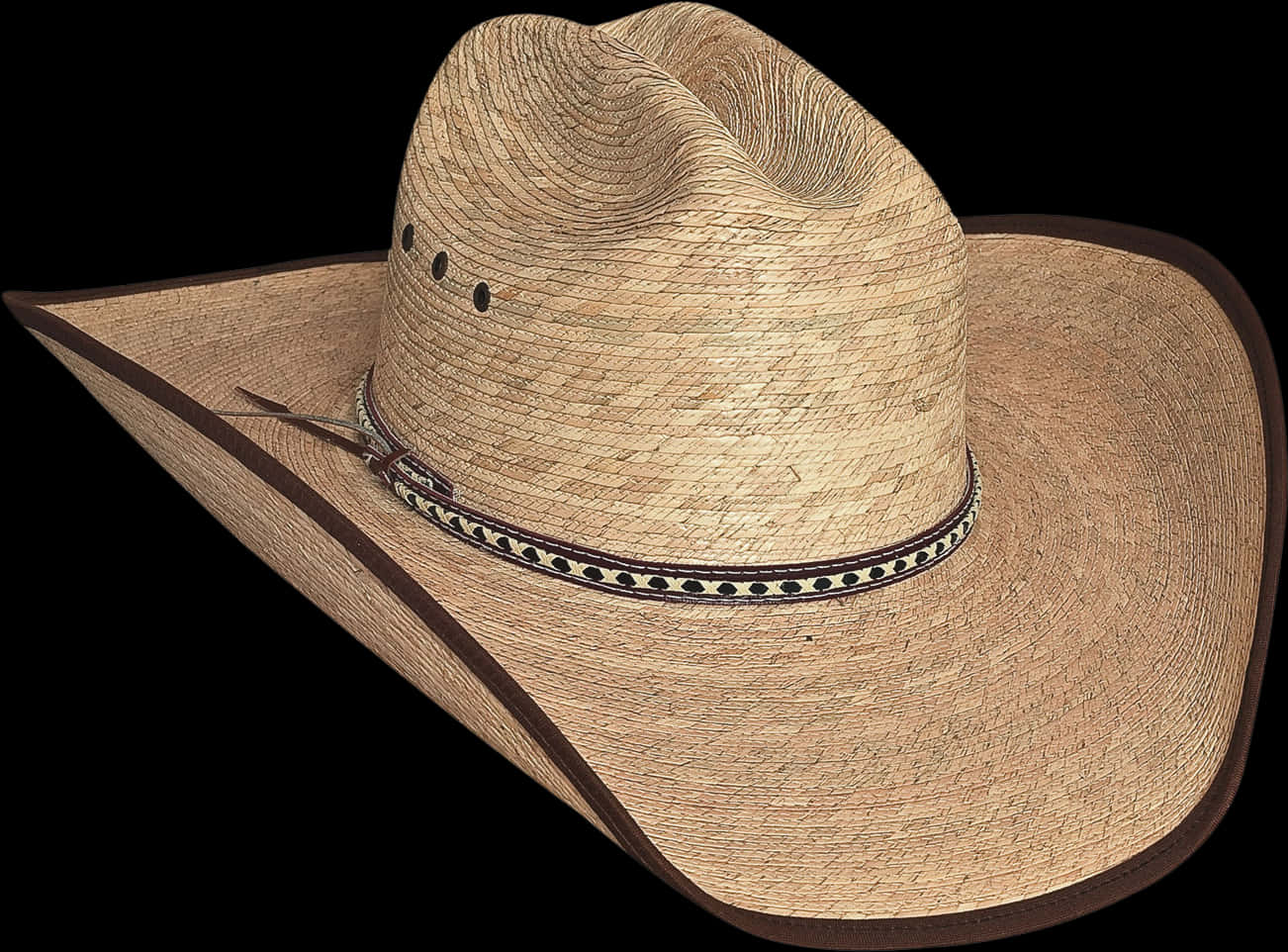 Straw Cowboy Hat Isolated