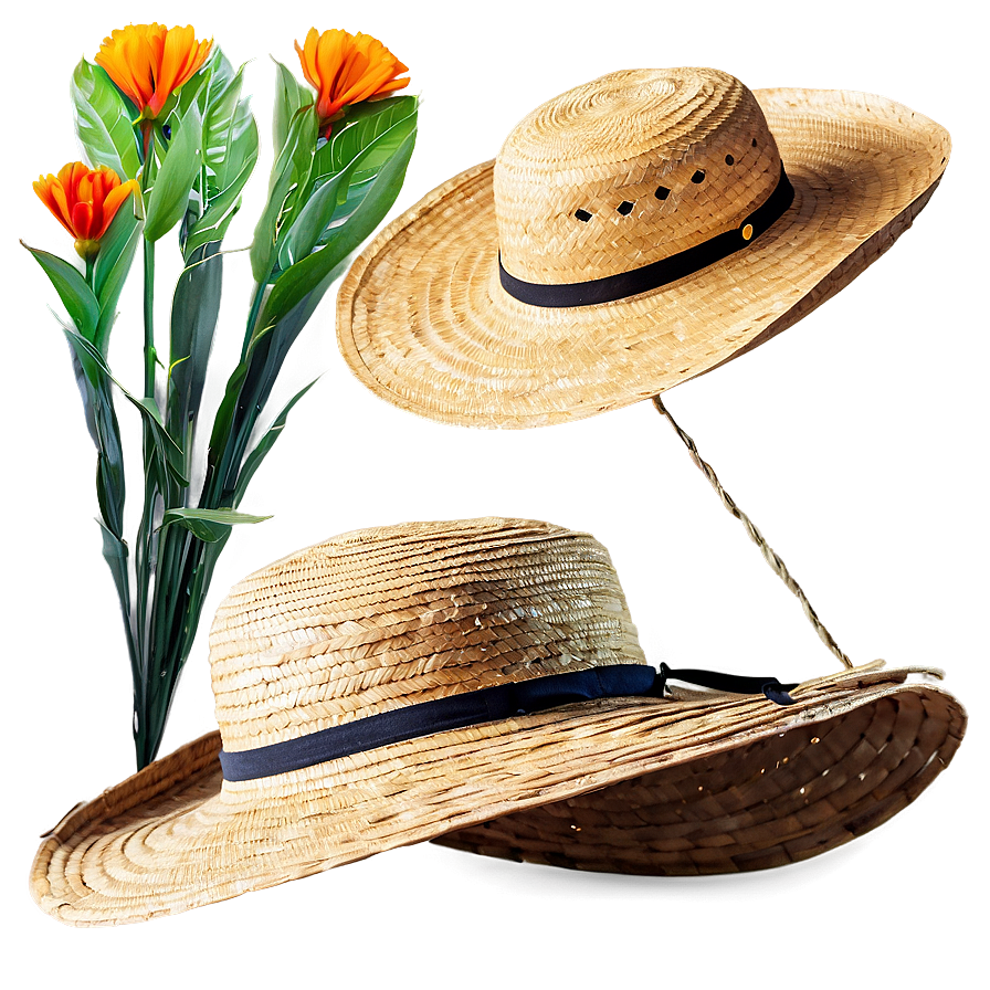 Straw Hat For Summer Days Png 45