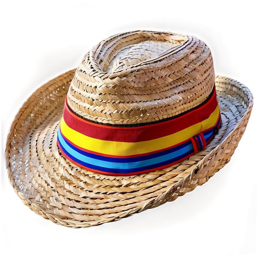 Straw Hat For Sun Protection Png 95