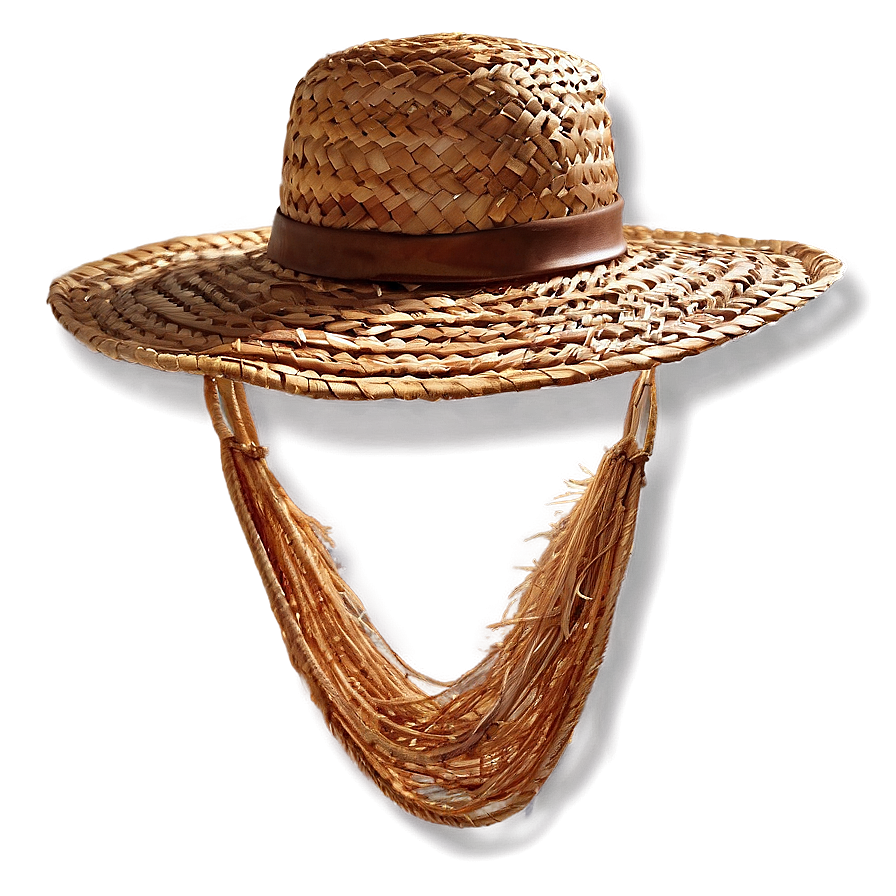 Straw Hat On Beach Png 4