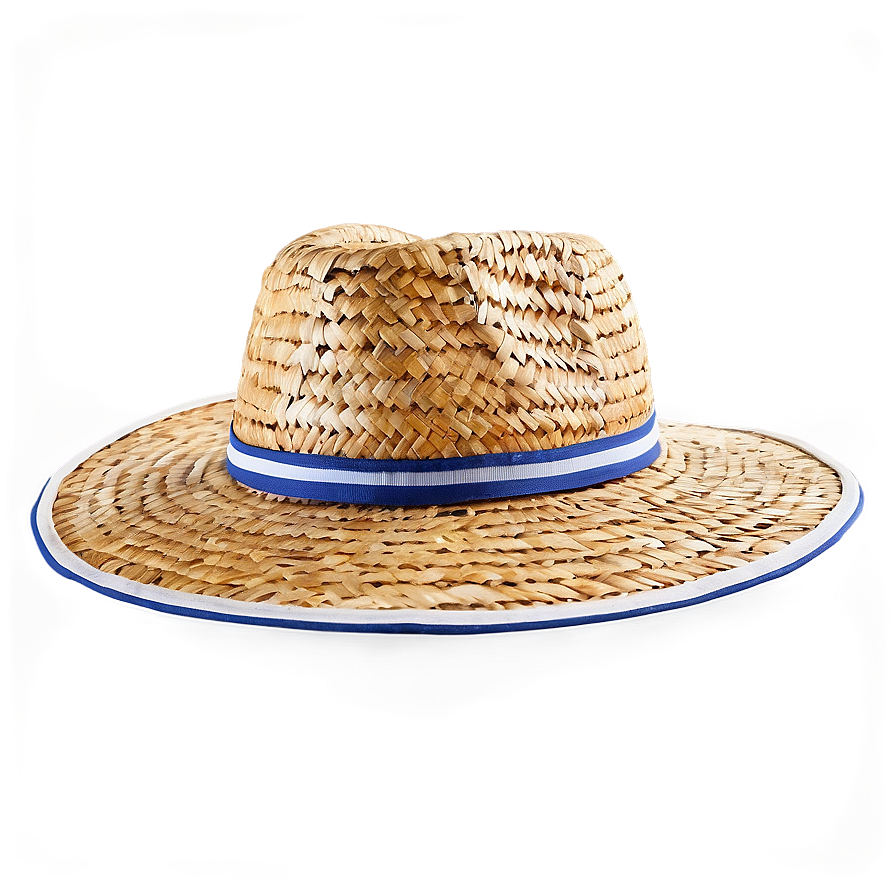 Straw Hat With Band Png 20