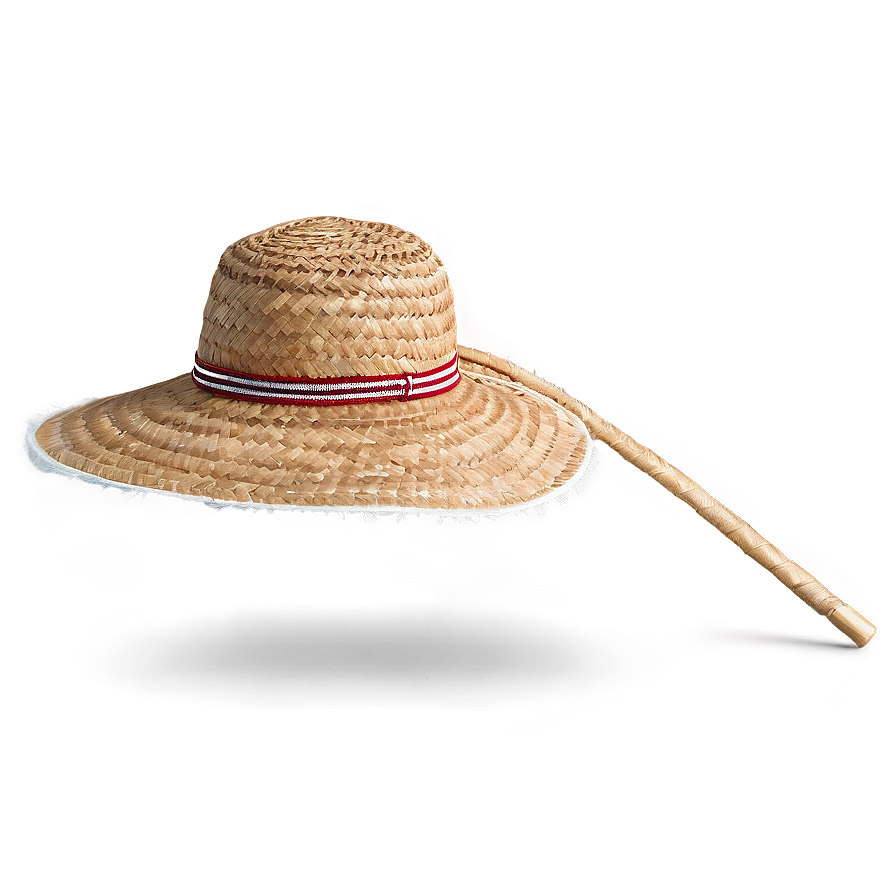 Straw Hat With Fringe Png 15