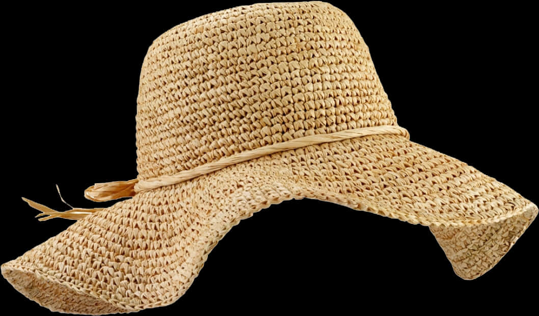 Straw Sun Hat Isolated